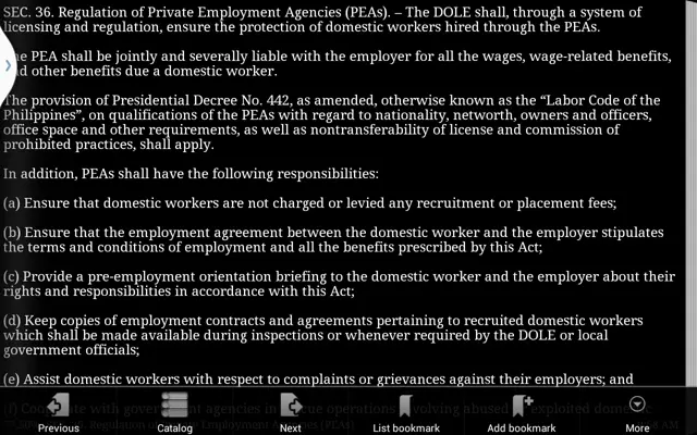 Kasambahay Law android App screenshot 1