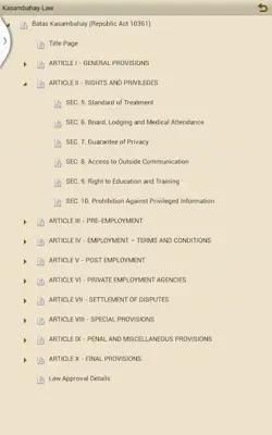 Kasambahay Law android App screenshot 4